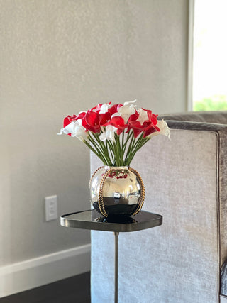 Mix Bouquet of Red and White Calla Lilies