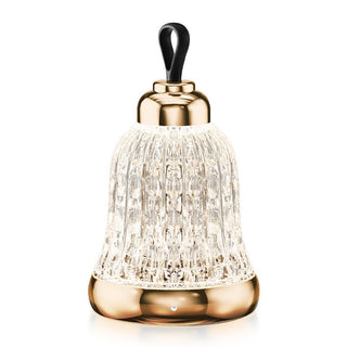 Elegant Bell Shaped Lamp with Golden Base