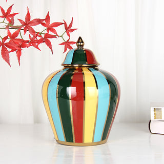 Multi Color Ginger Jar - Free Shipping in US!