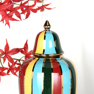 Multi Color Ginger Jar - Free Shipping in US!