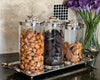 Silver Glass Canister - Available in 3 sizes - Free US Shipping!