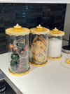 Golden Glass Canister Bundle - Offer Includes 3 Canisters + 3 Golden Spoons + Free US Shipping!