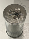 Silver Glass Canister - Available in 3 sizes - Free US Shipping!