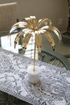 Golden Palm Tree with White Marble Base - Free Shipping in US!