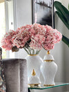 Lovely Pink Hydrangea Flowers - Pack of 6 Stems