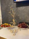 Golden Flower Stand with Silver Bowls - Free Shipping in US!